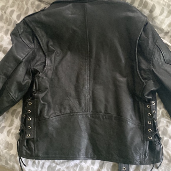 Motorcycle apparel industry leather jacket - Picture 3 of 5